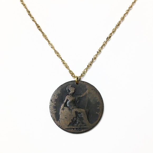 Jewelry - Antique 1899 Coin Necklace — Authentic Victorian Era